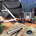 Adventure Pack - lornetka 10x25 + latarka + kompas + scyzoryk + futera�