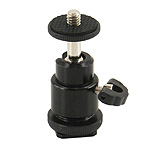 Kulowa g�owica fotograficzna Camrock H004 na 1/4 cala oraz saneczki foto do lampy b�yskowej