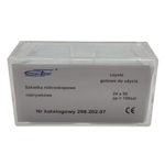 Szkie�ka mikroskopowe nakrywkowe 24x50 mm op. 100 sztuk (SKU: 04-298.202.07)