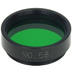 Filtr planetarny barwny kontrastowy 1,25\" #58 ciemnozielony