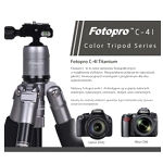 Statyw Fotopro C4i + 53P (z g�owic� kulow�, kolor titanium)