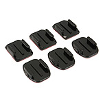 Zestaw 3 mocowa� p�askich i 3 mocowa� profilowanych (Curved + Flat Adhesive Mounts, GoPro)