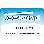 Bon podarunkowy na zakupy w Teleskopy.pl - 1000 PLN (aka bon prezentowy / karta podarunkowa prezentowa / voucher)