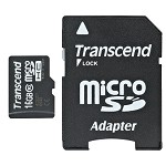 Karta microSDHC 16 GB klasa 10 z adapterem SD do GoPro (TRANSCEND)