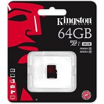 Karta KINGSTONE 64 GB microSDHC Cl 10 U3 90 MB/s z adapterem SD