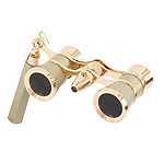 Lornetka teatralna Levenhuk Broadway 3x25 z o�wietleniem LED i r�czk� (325N, z�ota, lorgnon; SKU: 28821)