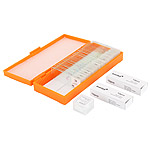 Zestaw 38 pokazowych preparat�w biologicznych i szkie�ek czystych w walizeczce (Levenhuk N38; SKU: 29278)