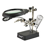 Lupa stolikowa 2,5x / 10x na wysi�gniku, trzecia r�ka, o�wietlenie LED - Levenhuk Zeno Desk D11 (SKU: 70445)