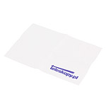 Mikrofibra do czyszczenia optyki 17x12 cm bia�a z logo teleskopy.pl