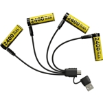 Nitecore NH2400 SET - zestaw 4 x akumulator LI-ION Nitecore - 2400mAh USB-C (SKU: NH2400 SET)