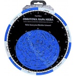 Obrotowa mapa nieba PTMA fluorescencyjna �wiec�ca w nocy