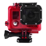 Obudowa wodoodporna do GoPro Hero 3, 3+, 4, do 60 metr�w, czerwona (zamiennik)