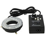 O�wietlacz diodowy 64 LED z regulacj� nat�enia �wiat�a do mikroskop�w stereoskopowych 4 strefy na obwodzie / 230V