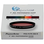 Filtr fotograficzny 2\'\' zamontowany - czerwony (PegasusAstro, SKU: PEG-FLTR-2M-R)