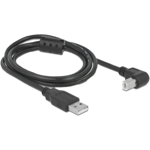 Zestaw 2 kabli USB 2.0 Typ-A m�ski - USB 2.0 Typ-B m�ski k�towy 1 m czarny (PegasusAstro, SKU: USB2B-1M)
