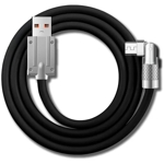 Kabel 120W 6A z obrotowym z��czem 180� USB A do Typ-C (czarny) 1 m (PegasusAstro, SKU: USB3C-ROTFLEX-10BK)