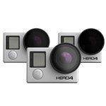 Polar Pro Frame 2.0-FPV Quadcopter Filter 3-Pack for GoPro HERO3 / HERO3+/ HERO4