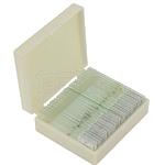 Zestaw 25 preparat�w biologicznych pokazowych w plastikowej walizeczce (preparaty biologiczne)