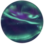 Aurora Borealis & Taiga - dysk (dwupak sceniczny) do planetarium Sega Toys (Astrial)