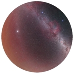 View above La Silla & Atacama Large Millimetre Array - dysk (dwupak sceniczny) do planetarium Sega Toys (Astrial)