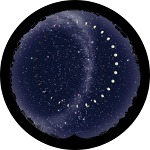 Moon Phases - fazy Ksi�yca i gwiazdy, oryginalny dysk do planetarium Sega Toys