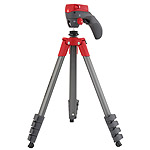Statyw Manfrotto COMPACT ACTION - 5 sekcji, ud�wig 1,5 kg, g�owica typu joystick, czerwony