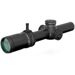 Luneta biegowa Swampfox Optics Arrowhead SFP LPVO 1-10x, Guerilla DOT MIL, czerwona siatka, czarna (SKU: ARH11024-RL / 47105)