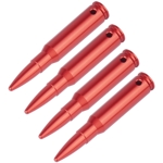 Zbijaki do broni Snap Caps .308 Win & .30-30 Win, aluminium, 4 sztuki, czerwone (Vector Optics, SKU: SCSC-11 / 45603)
