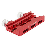 William Optics Combo Plate (saddle + dovetail, color: red) M-PCOMB-RED