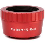 Pier�cie� M48x0,75 / micro 4/3 (William Optics, czerwony)