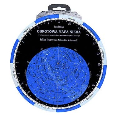 Obrotowa mapa nieba Polskiego Towarzystwa Miłośników Astronomii