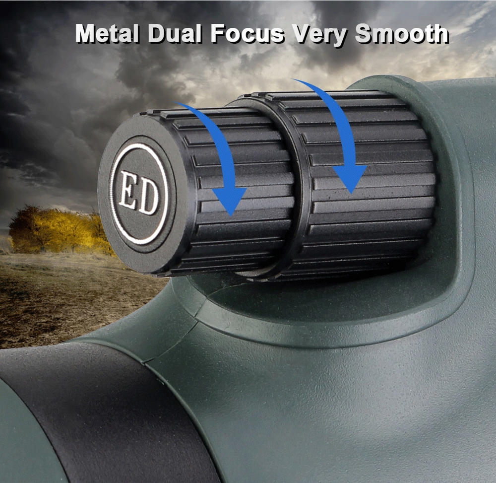 Cannocchiale Svbony SV406P ED 20-60x80mm Per Birdwatching E Astronomia - Zoom 1.25" Con Doppia Messa A Fuoco - Foto 5