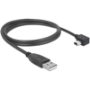 Zestaw 2 kabli USB 2.0-A m�ski - USB mini-B 5-pin m�ski k�towy 1 m (PegasusAstro, SKU: USB2MINI-1M)