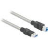 1 kabel USB 3.0 Typ-A m�ski - USB 3.0 Typ-B m�ski Metal 1,0 m (PegasusAstro, SKU: USB3B-METAL-1M)