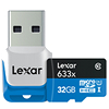 Karta 32 GB klasa 10 z czytnikiem USB 3.0 Lexar High-Performance 633x microSDHC/microSDXC UHS-I