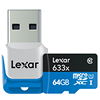 Karta 64 GB klasa 10 z czytnikiem USB 3.0 Lexar High-Performance 633x microSDHC/microSDXC UHS-I