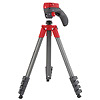 Statyw Manfrotto COMPACT ACTION - 5 sekcji, ud�wig 1,5 kg, g�owica typu joystick, czerwony